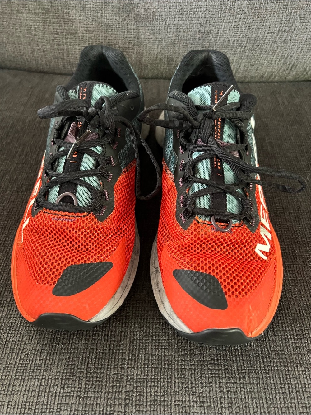 Merrell  men Athletic Shoes in Orange, Black and Teal